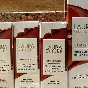 Laura Geller 3 Transfer -Proof Lipsticks & 1 Lip Oil!! BNIB!